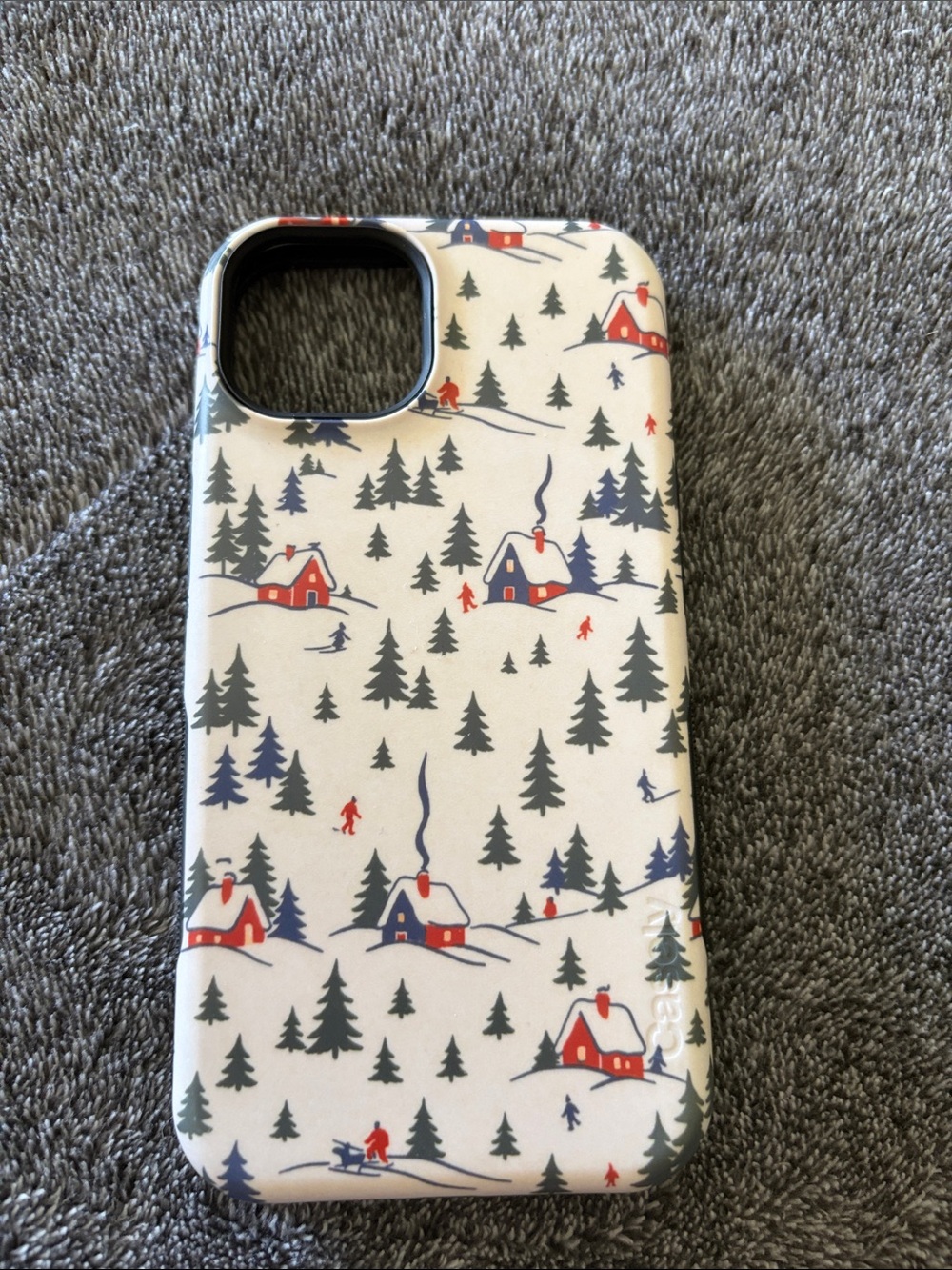 Casely Winter Chalet All Day Cabin Holiday Bold MagSafe iPhone 13 Case Christmas
